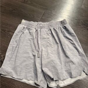 Lululemon Athletica Surge Heathered Gray Shorts